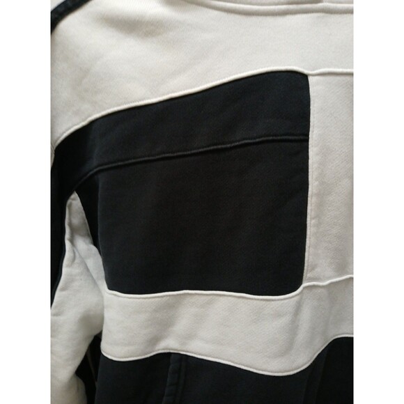 Adidas Original Asymmetrical Block Hooded Sweatshirt White/Black Womens Small - Picture 3 of 16